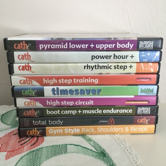 Bundle of 9 Cathe Friedrich Workout Exercise Fitness DVDs - Picture 2 of 2